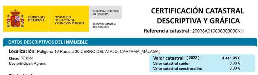 finca rústica en cartama